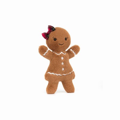 Jellycat Jolly Gingerbread Ruby USA | 62850YGJB